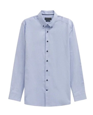 Camicia quadretti button regular BUGATTI uomo 9350 88407D 320 azzurro — 第 1/4 张图片