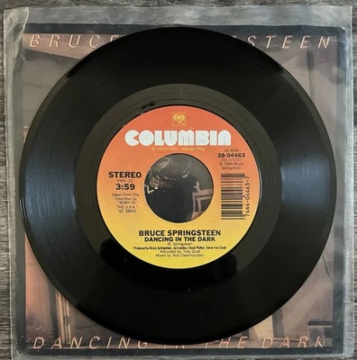 BRUCE SPRINGSTEEN-DANCING IN THE DARK/PINK CADILLAC-45 RPM-ROCK-VINYL-RECORD-NM - Image 1 of 3