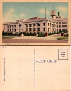 Postkarte des Gehöftgebäudes in Des Moines Iowa - historische Architektur - Bild 1 von 1