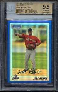 2010 Bowman Chrome Jose Altuve 1st Chrome Prospect - Blue /150 - BGS 9.5 GEM MT - Picture 1 of 2