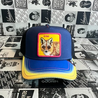 Chapéu amarelo azul Goorin Bros Corneriaa Toa Venom Fox "Star" novo com etiquetas - Imagem 1 de 3