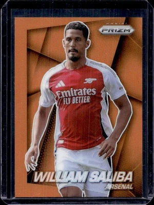 2024-25 Prizm Премьер-лига Уильям Салиба Flashback 2014 Оранжевый No4/25 Арсенал - Изображение 1 из 2