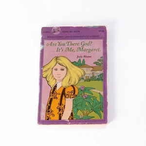 Are You There God? It's Me, Margaret by Judy Blume Dell 1978 Purple Cover - Picture 1 of 5