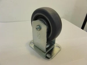 196993 Old-Stock; MFG- 4W920 Rigid Plate Caster; 155lb; NSF Listed - Picture 1 of 2