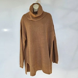Vero Moda Sayla Cowl Neck Tunic Top in Brown Large - Picture 1 of 8