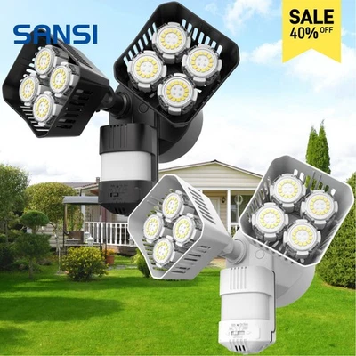 SANSI LED Security Light Motion Sensor 7000LM 54W Outdoor Dusk To Dawn IP65  - Image 1 of 3