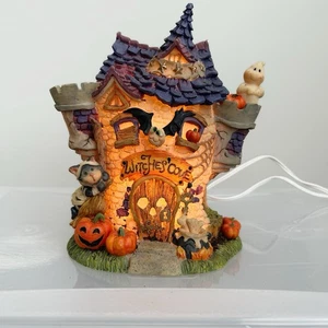 Vintage 1990s Lighted Witches' Cove Spooky Hollow Halloween Display Decor WORKS - Picture 1 of 6