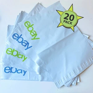 eBay Branded Polymailers 10" x 12.5" - 20 Pack (NOT Padded) Shipping Mailer Bags - Picture 1 of 6