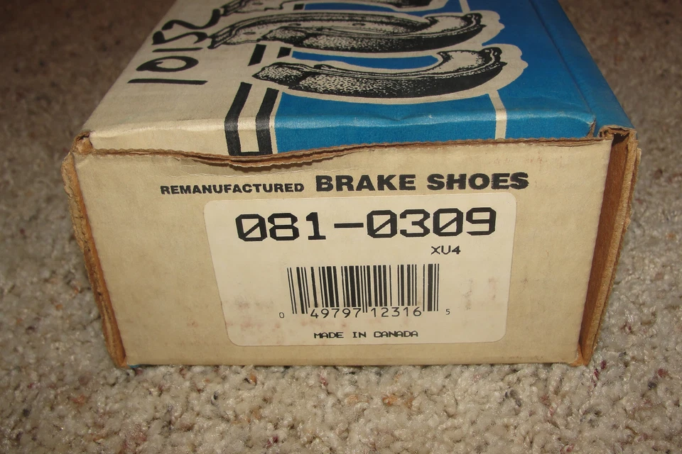 NOS Beck Arnley#081-0309 Fiat 128,Strada,Yugo 1971-88 Rear Brake Shoes EPE#10190 - Image 1 of 3