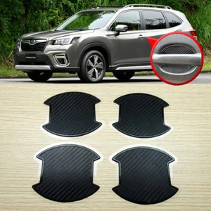 Pegatina de tazón de puerta con textura de carbono 2014-19 (4 piezas) para decoración Subaru Forester - Imagen 1 de 5