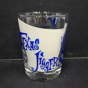 Vaso de whisky Texas Jigger Fort Worth Computervision usado vintage años 70 - Imagen 1 de 6