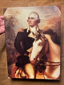 Raro puzzle vintage 1975 George Washington Rembrandt Peale Good Day Presidente T1 - Foto 1 di 12