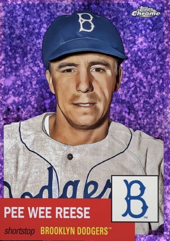 [DIGITAL] Topps Bunt - Pee Wee Reese Chrome Platinum 23 S2 Purple Speckle Base - Image 1 of 1