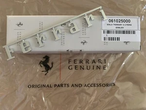 Brand NEW OEM Ferrari 348 355 360 430 458 F12 Logo Script Emblem Badge 61025000 - Picture 1 of 3