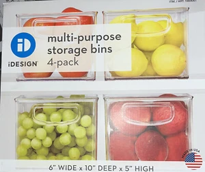 idesign Multi -Purpose Storage Bin 4-Pack - Picture 1 of 2