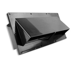 RV Exhaust Vent Cover Range Hood Manual Damper Trailer Camper Motorhome Part Blk - Picture 1 of 7