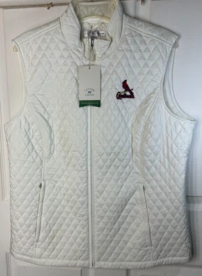 Cutter and Buck Puffer Vest Women's XL St. Louis Cardinals Authentic MLB NWT - Image 1 of 4