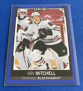 2021-22 O-Pee-Chee - Blue Border #183 Ian Mitchell Chicago Blackhawks