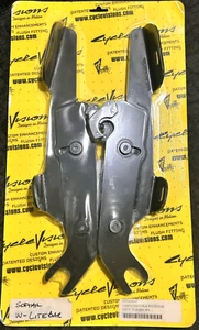 New Cycle Visions Softail Fairing Brackets w/ Light Bar, Black, 2320-0047 - Picture 1 of 3