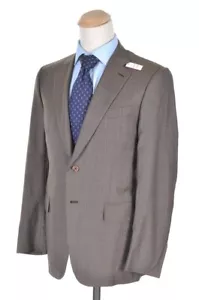 NEU - ISAIA Gregory Brown Check 140s Wool Jacket Pants SUIT - EU 52 / US 40 L - Bild 1 von 11