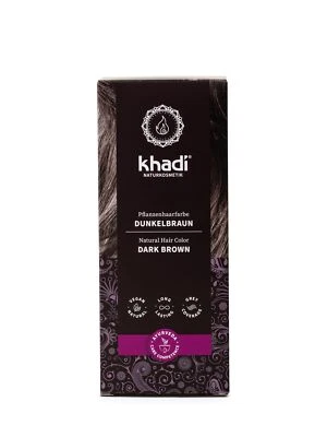 DUNKELBRAUN Pflanzenhaarfarbe - Haarfarbe für tiefes glänzendes Dunkelbraun b... - Bild 1 von 4