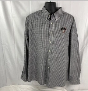 Oklahoma Sate Cowboys Antigua Men’s Black/ White Button Down Shirt Size XL - Picture 1 of 5