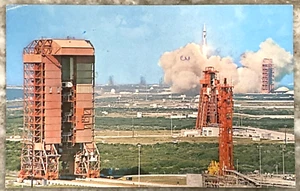 John F. Kennedy Space Center NASA Apollo 7 Launch 1970 Chrome Postcard 1550 - Picture 1 of 3