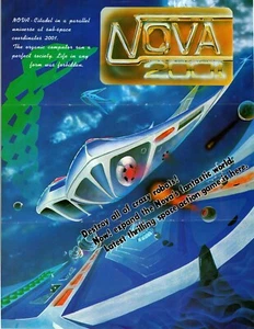 Nova 2001 Video Arcade Game Flyer Original Two Sides 8.5" x 11" Retro Space Age - Picture 1 of 2