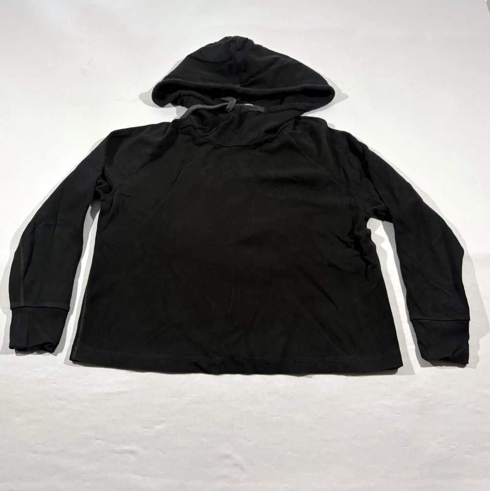 James Perse Mujer Negro Sudadera con Capucha Pullover Algodón Nylon Talla Grande 0 Foto 1 de 4