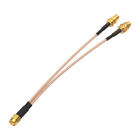 SMA Splitter Cable 15cm SMA Male to Dual SMA Female for 4G LTE Home Phone Router