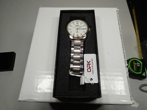 New OPK Men's Luxury Fashion Watch Stainless and gold Steel Quartz Very nice - Picture 1 of 5