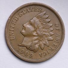 1909 Indian Head Cent Penny NICE VF / XF Sharp LIBERTY -- FREE SHIPPING **