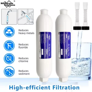 Inline RV Water Filter,Flexible Hose Protector F Camper,Marine,Garden Hose,Boat - Picture 1 of 18