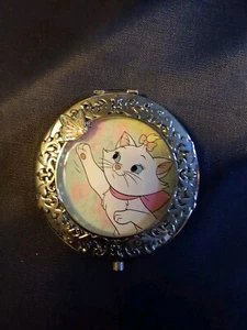 Disney Marie Compact Mirror with Butterfly The Aristocats NEW! - Picture 1 of 3