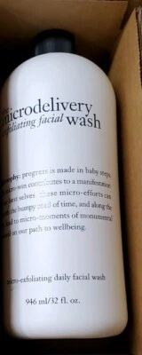 Lavado facial diario exfoliante Philosophy 32 oz Microdelivery con grano fino Foto 1 de 3