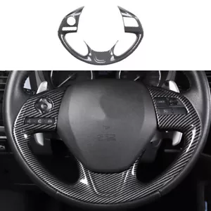 ABS Carbon Pattern Steering Wheel Cover Trim For Mitsubishi Outlander 2017-2021 - Picture 1 of 3
