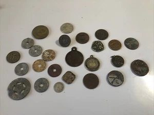 Medaillen Lot 25 verschiedene alte gemischte Münzen, Token, Medaillen, 1.WK schöne Sammlung! - Bild 1 von 23