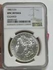 1882 S San Francisco Morgan Silver One Dollar Coin $1 NGC UNC Details Cleaned