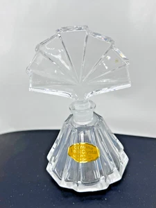 Botella PERFUME Fantasías Morgan Taylor PLOMO Genuino Cristal Transparente Tocador Vacío  - Imagen 1 de 7