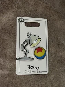 Juego de 2 prendedores comerciales coleccionables Pixar Luxo lámpara y bola de los parques de Disney NUEVO - Imagen 1 de 3