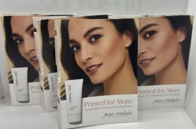 NUEVO 4X Jane Iredale Preparado para Más Iluminador Brillo Imprimación Facial Minis 0.24oz E Foto 1 de 4