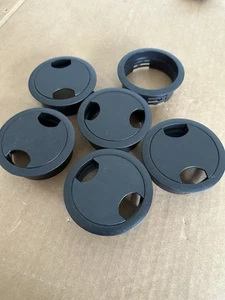 5pcs 3.5 inch Desk Wire Cord Cable Grommets Hole Cover for Office PC Desk Cable - Picture 1 of 7