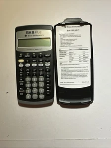 Texas Instruments BA II PLUS Finanz-Handrechner mit Deckel, funktioniert - Bild 1 von 1