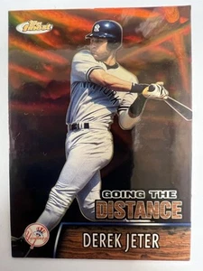 2000 Topps Finest Derek Jeter Going the Distance Card #GTD3 New York Yankees - Picture 1 of 2