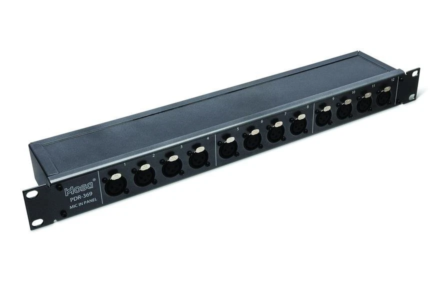 Hosa PDR-369 12-Point XLR Patch Bay – Reversible, Balanced - Image 1 of 4