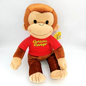 Vintage 2005 Curious George 12" Monkey Plush Toy Red Shirt KellyToy - Picture 1 of 9