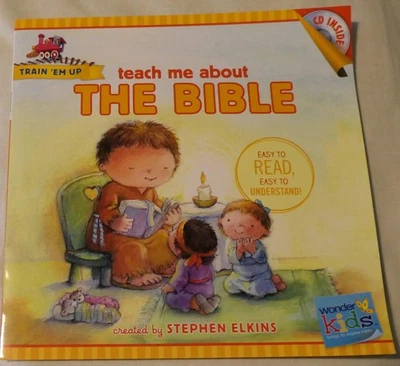 НАУЧИТЕ МЕНЯ О БИБЛИИ ДЕТСКАЯ КНИГА В МЯГКОЙ ОБЛОЖКЕ С ПЕТЬ ВМЕСТЕ CD!! - Изображение 1 из 3