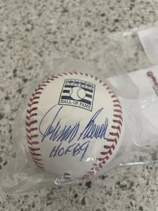 Johnny Bench Signed Baseball Autograph HOF 89 Inscription STATS JSA - Picture 1 of 3