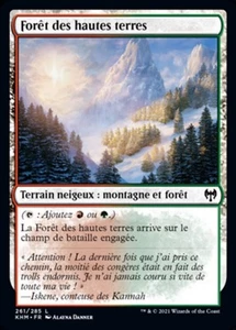 Magic The Gathering MTG HIGHLAND FOREST FRENCH Kaldheim NM Near Mint - Picture 1 of 1