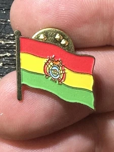 Bolivia País Bandera Solapa Pin Insignia Sombrero Chaqueta Chaleco K578 - Imagen 1 de 2